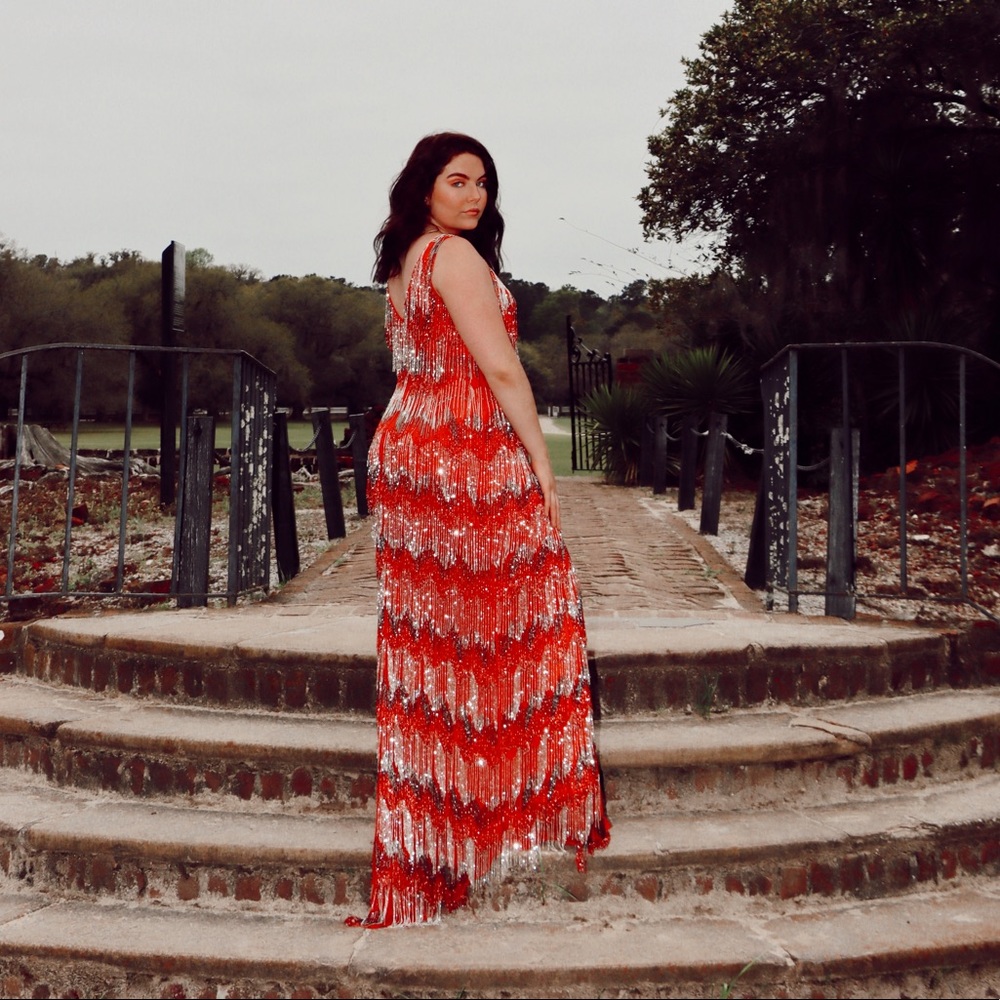 Gorgeous Red Prom Dress - Picture 3 of 3